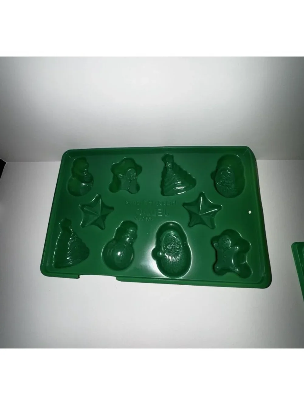 Vintage Jello Jigglers Christmas Lot Of 4 Molds Snowman, Ornaments, Tree, Santa